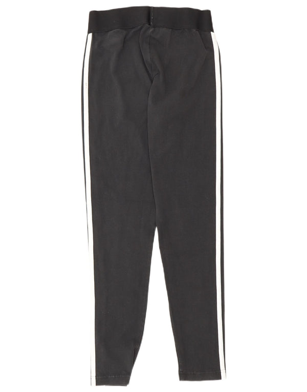 Adidas Dame Leggings UK 12/14 Medium Sort Bomuld