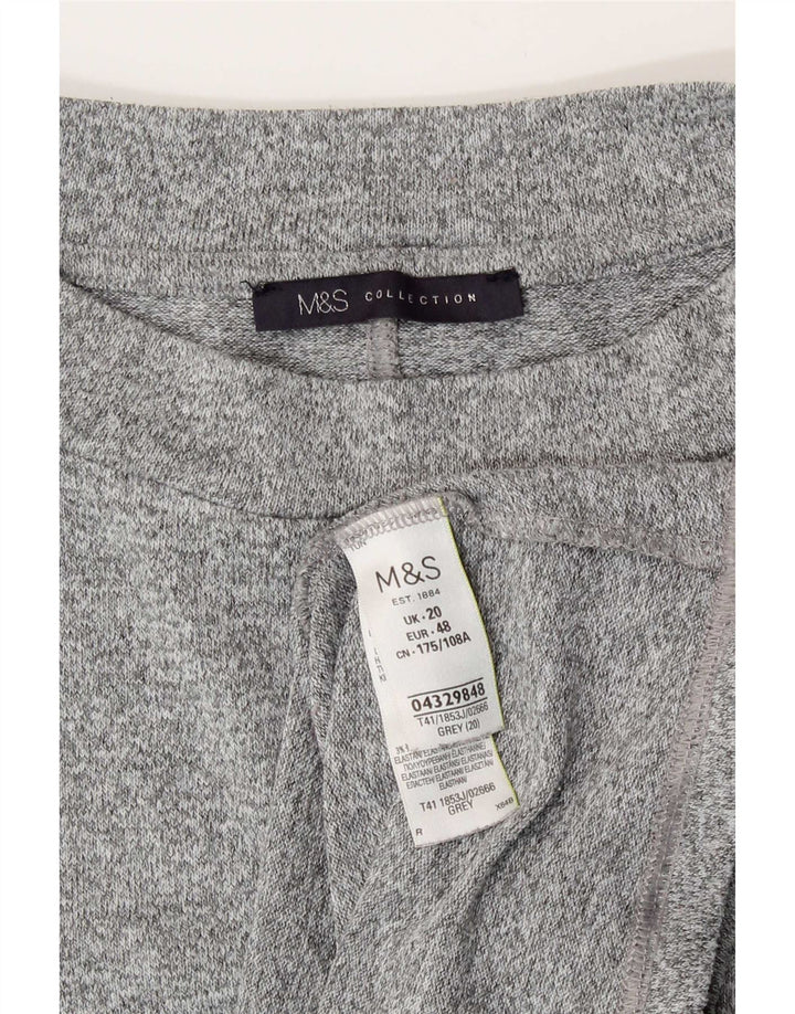 Marks & Spencer Damebluse Top UK 20 2XL Grå Flecked Polyester