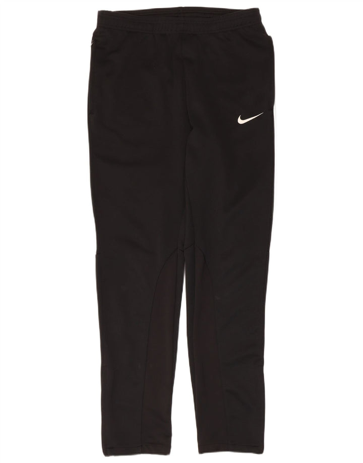 NIKE træningsdragtsbukser til kvinder UK 14 Medium Sort Colourblock Polyester