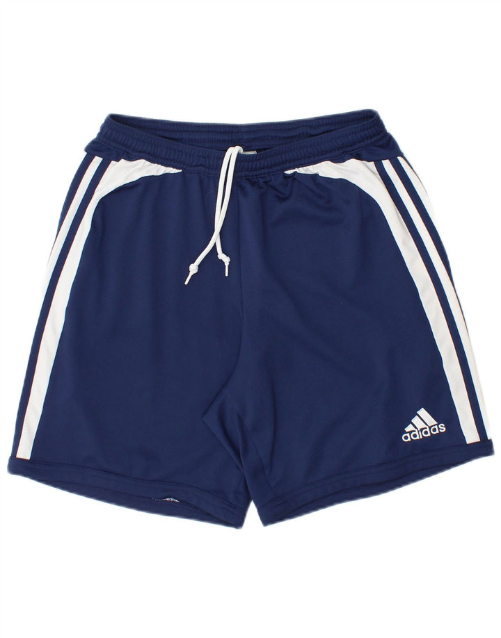 Adidas Herre Climalite Sportshorts Large Navy Blue Colourblock Polyester