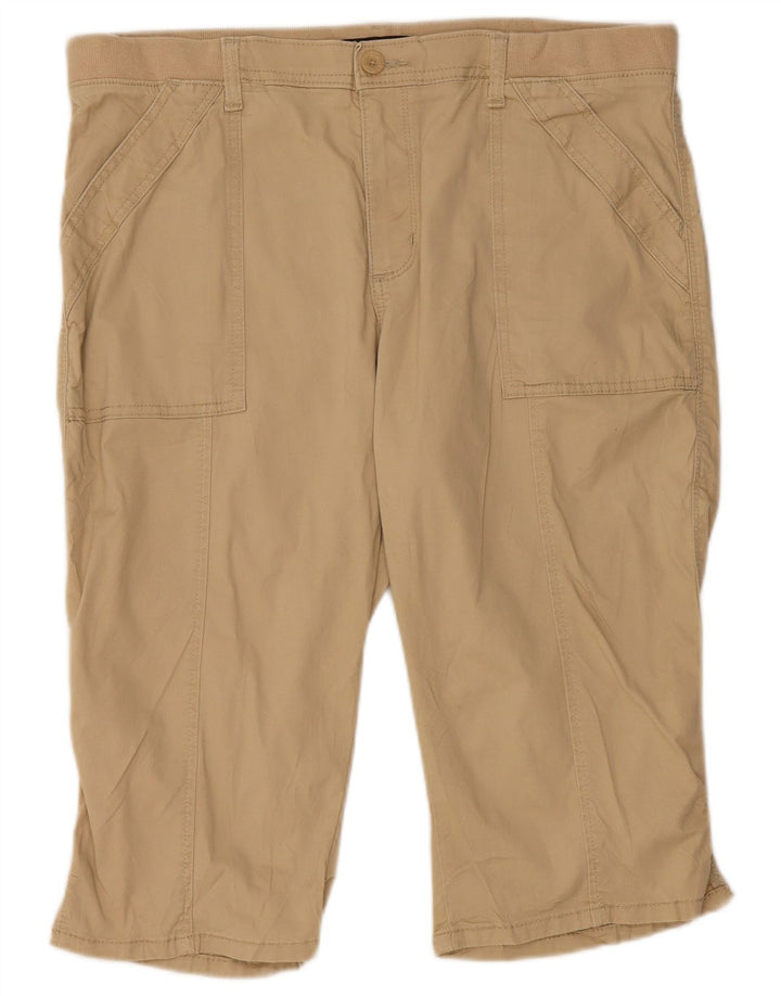 Lee Bermuda-shorts med høj talje til kvinder W36 XL Beige