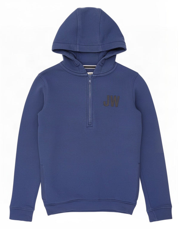 Jack Wills drenge hættetrøje med lynlås 10-11 år blå bomuld