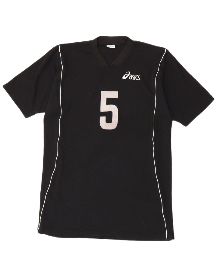 Asics Herre Slim Fit Grafisk T-Shirt Top XL Sort Polyester