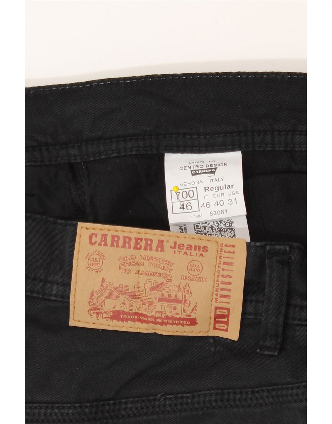 Carrera Herre Slim Jeans IT 46 Small W31 L34 Sort Bomuld