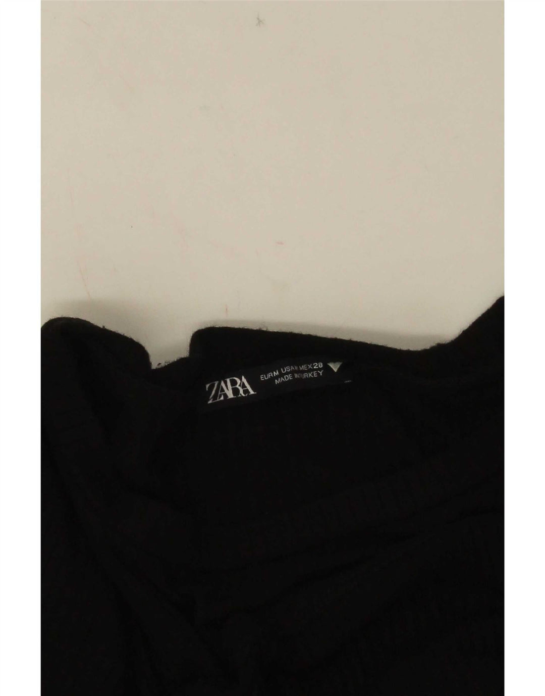 Zara Dame Langærmet Bluse Top UK 12 Medium Black