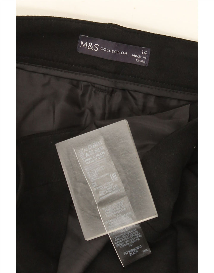 Marks & Spencer Dame Mini-nederdel UK 14 Large W32 Black Polyester