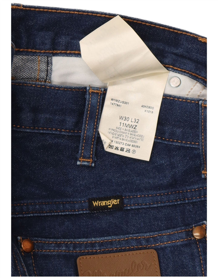 Wrangler Slim Jeans til mænd W30 L32 blå bomuld