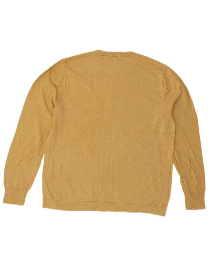 J. Crew Herre sweater med rund hals, lille gul bomuld