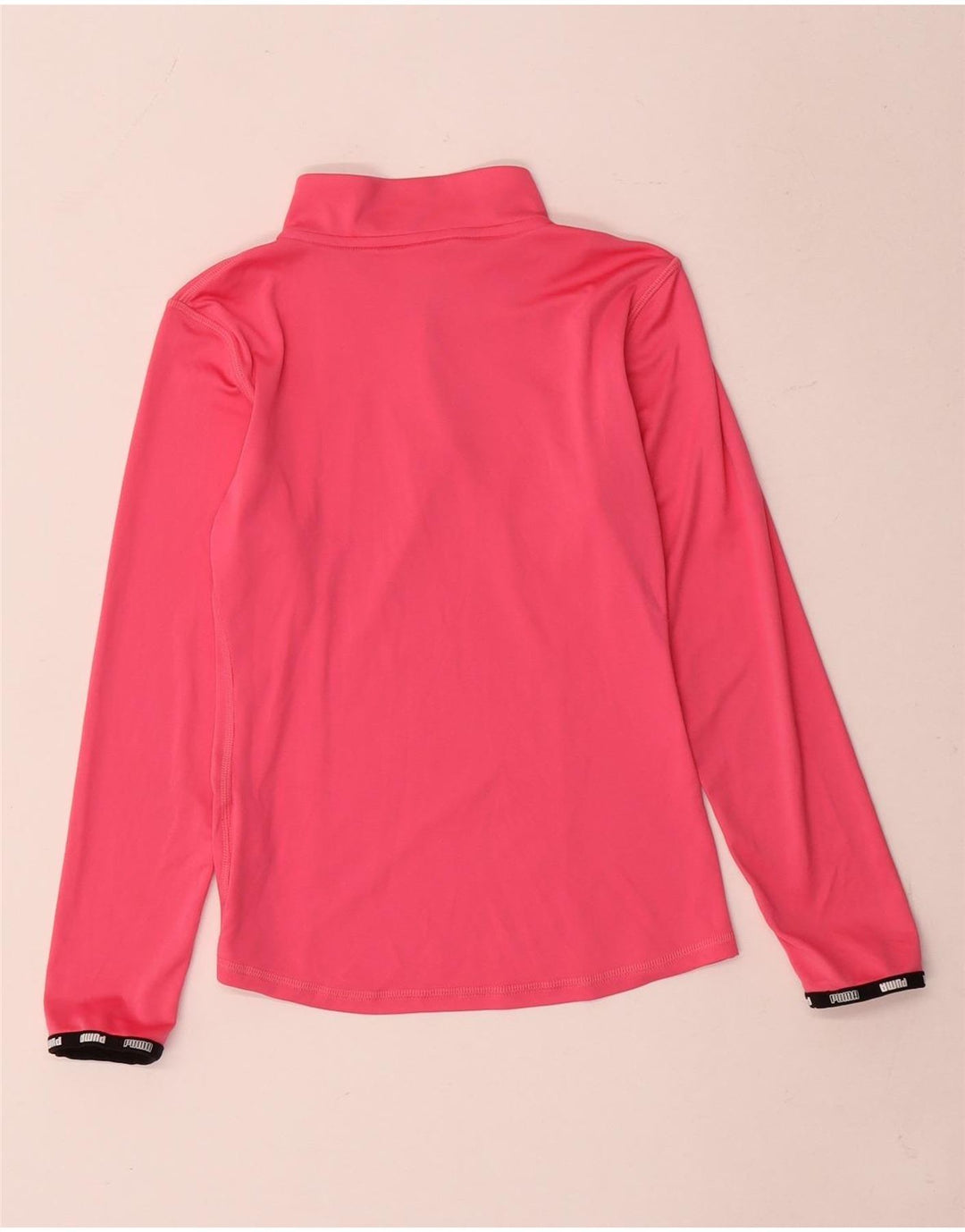 Puma Girls Zip Neck Pullover Træningsdragt Top 9-10 år Pink