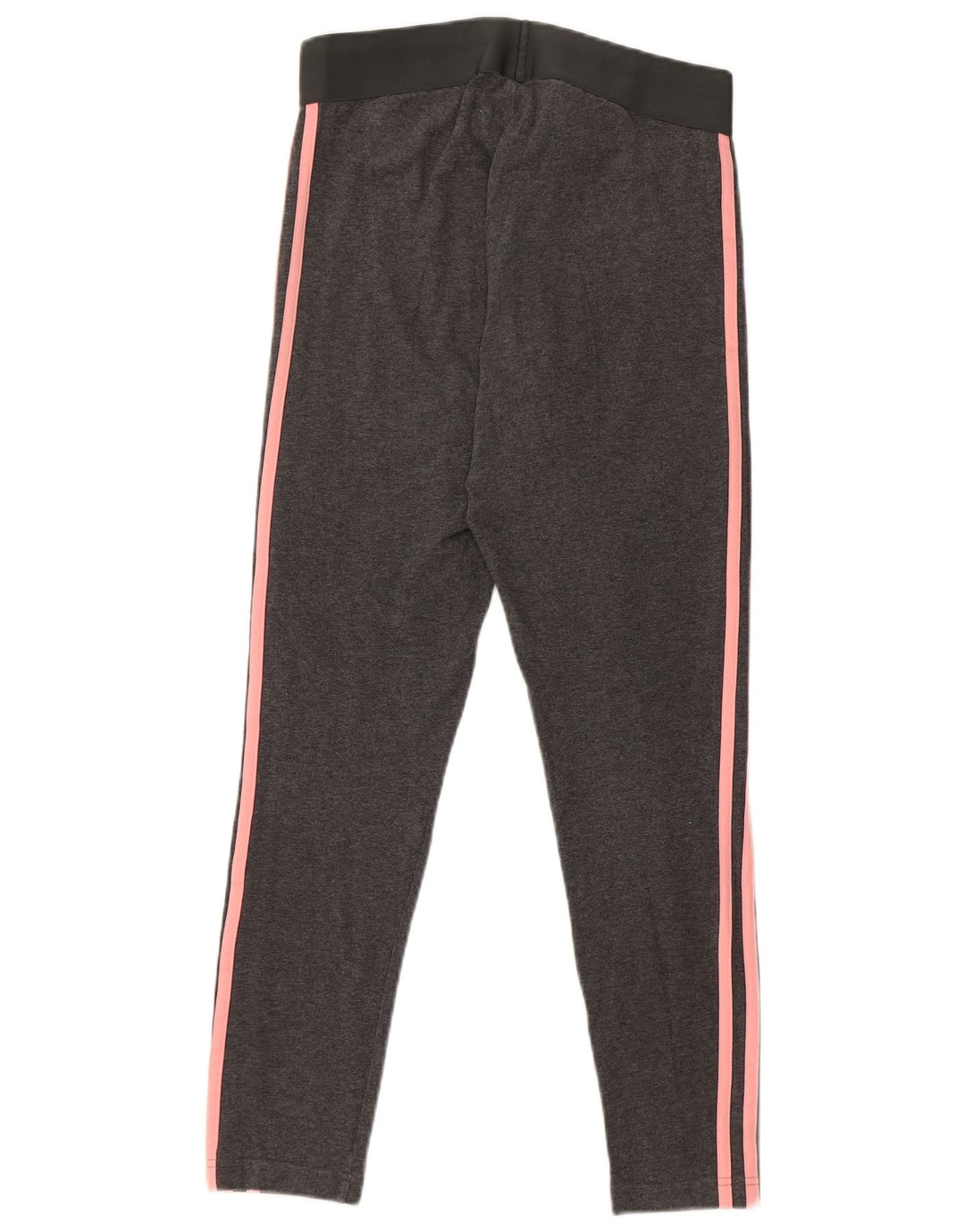 Adidas Womens Crop Leggings UK 12/14 Medium Grey Bomuld