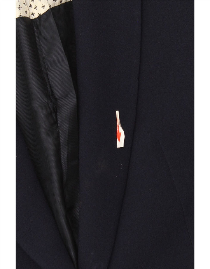 Zara Dame 1 Knap Blazer Jacket UK 12 Medium Navy Blue