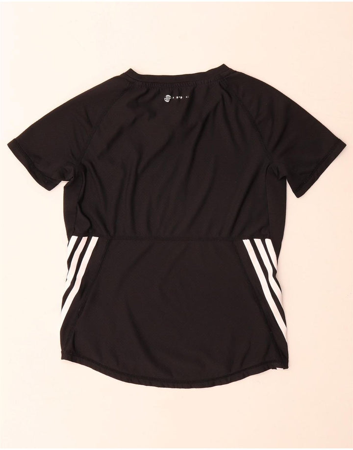 Adidas Boys Aeroready T-Shirt Top 11-12 År Sort Polyester