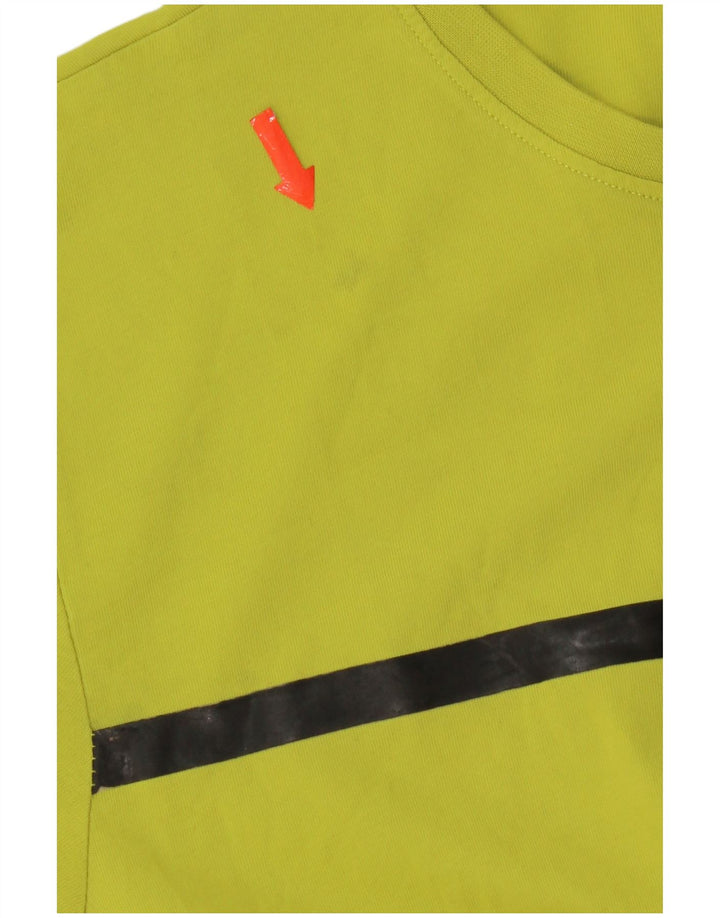Fila Herre T-Shirt Top Stor Gul Colourblock Bomuld