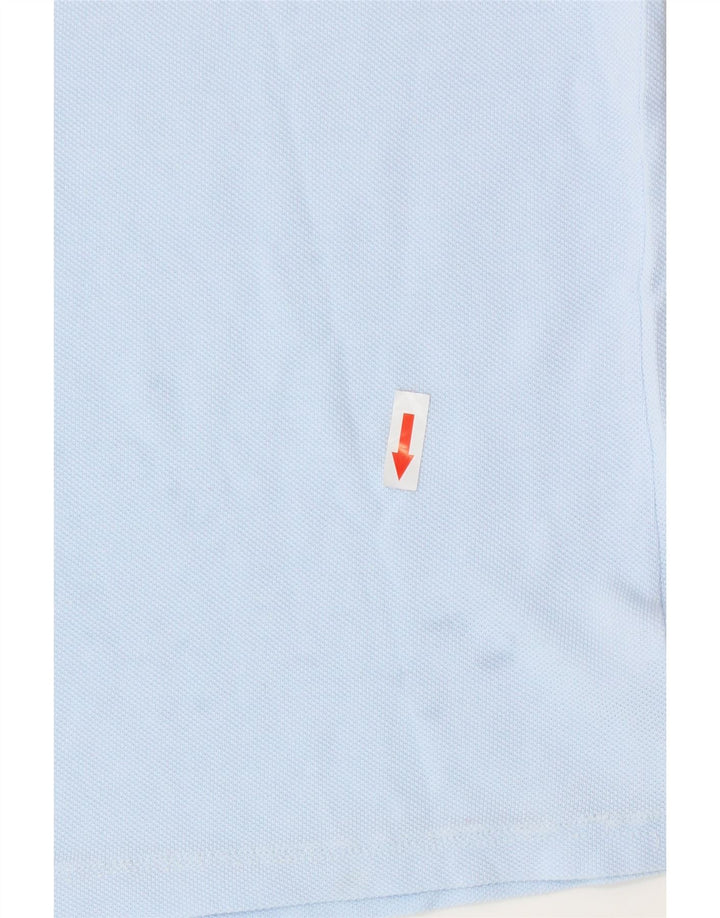 Lacoste Womens Crop T-Shirt Top Størrelse 42 Stor Blå Bomuld