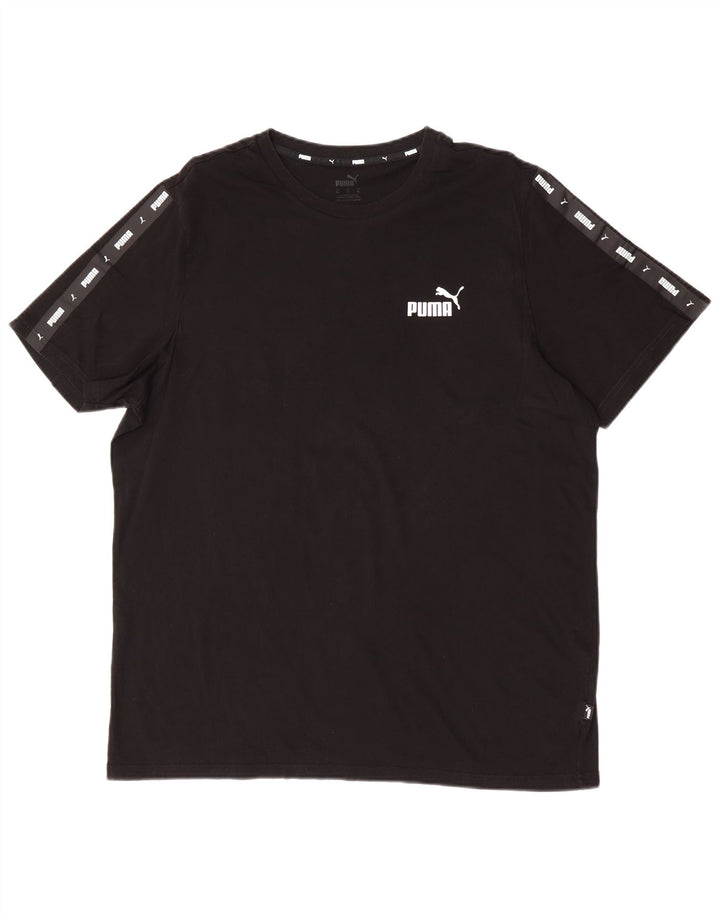Puma Herre Grafisk T-Shirt Top XL Sort