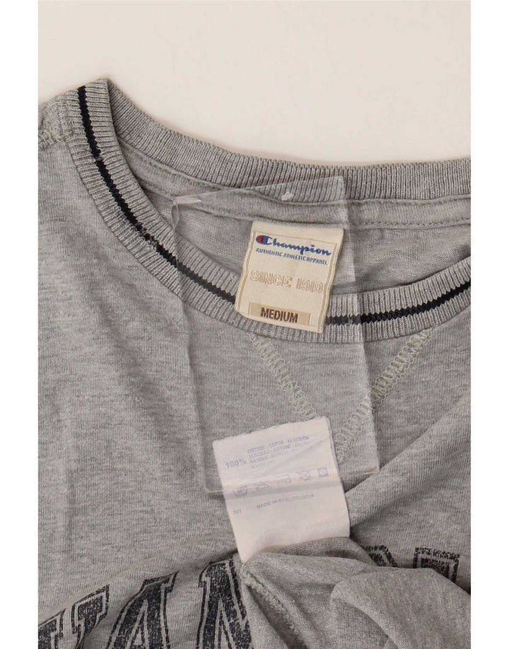 Champion Herre grafisk T-shirt Top mellemgrå bomuld