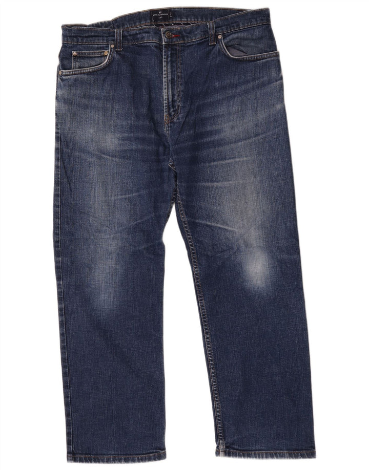 Marks & Spencer Herre Blue Harbor Straight Jeans W38 L29 Blue Cotton