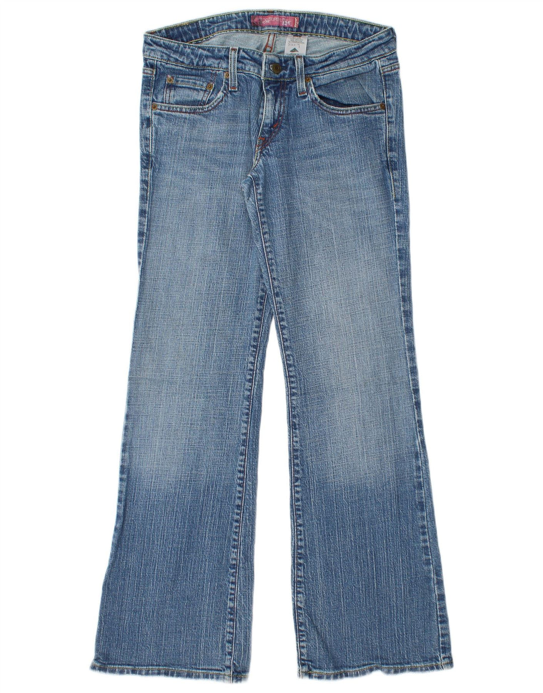 Levi's Womens 524 Super Low Flared Jeans US 9 Medium W30 L31 Blå Bomuld