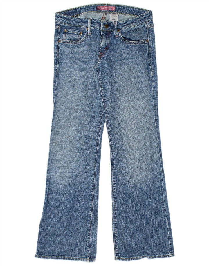 Levi's Womens 524 Super Low Flared Jeans US 9 Medium W30 L31 Blå Bomuld