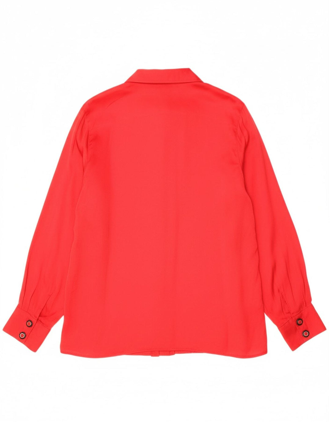 VINTAGE Womens Shirt Blouse UK 18 XL Red Acetate