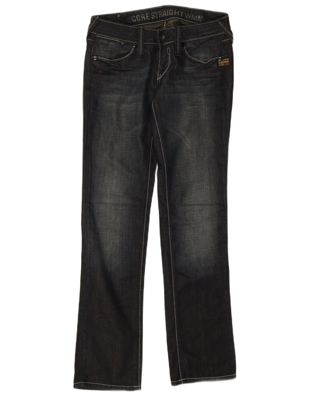 G-Star lige jeans til kvinder W28 L32 marineblå bomuld