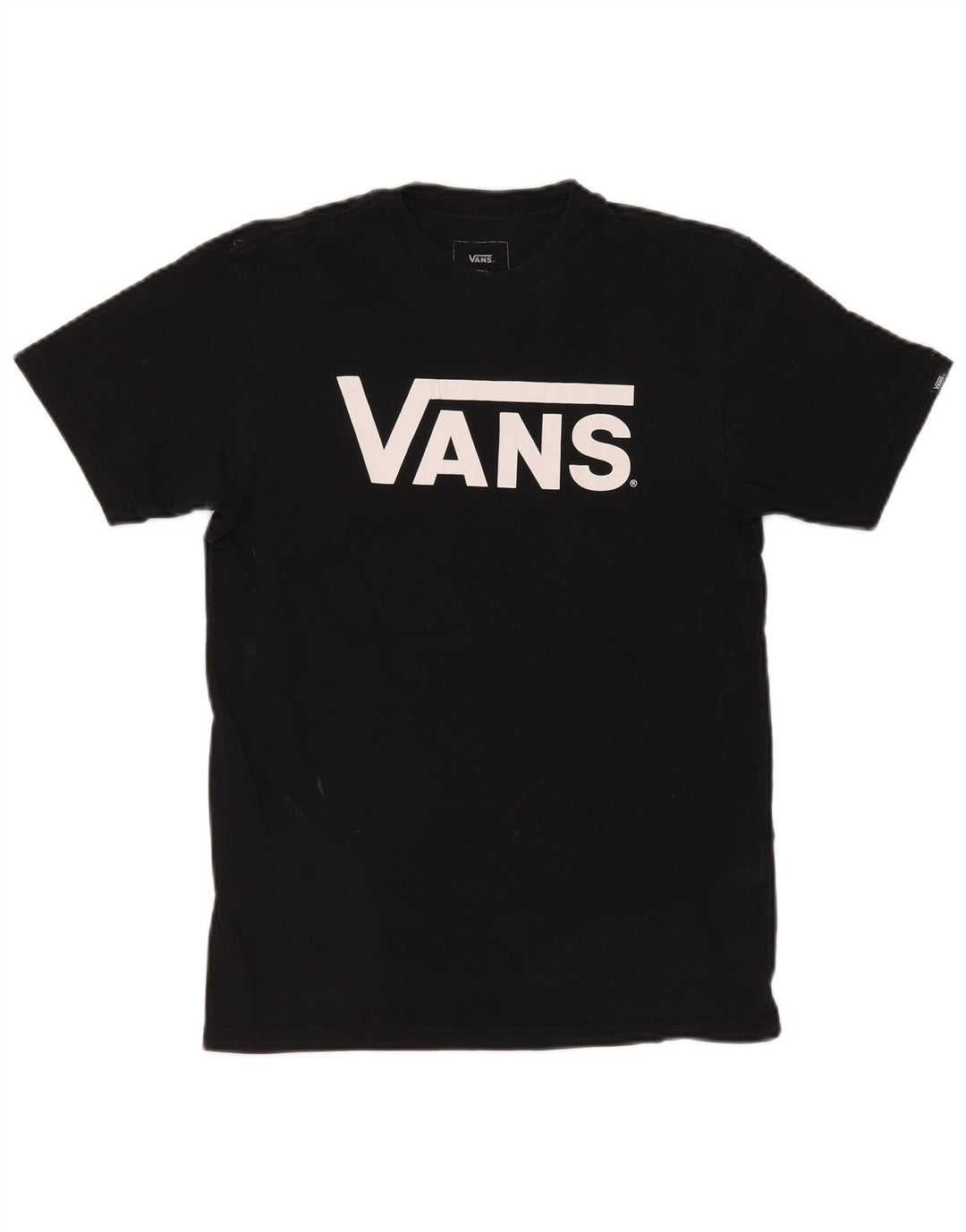 Vans Herre Classic Fit Grafisk T-Shirt Top Lille Sort Bomuld