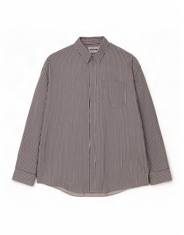Calvin Klein Herre Relaxed Fit skjorte XL Marineblå Nålestribet bomuld