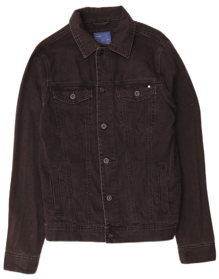 Zara Herre denimjakke UK 36 Lille Sort
