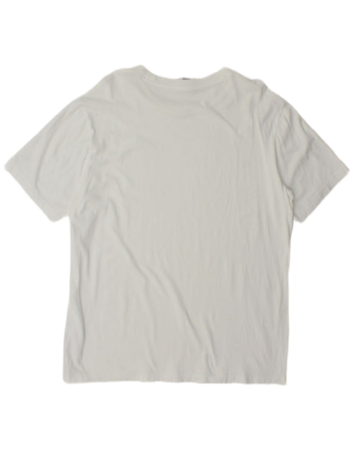Champion Herre T-Shirt Top XL Hvid Bomuld