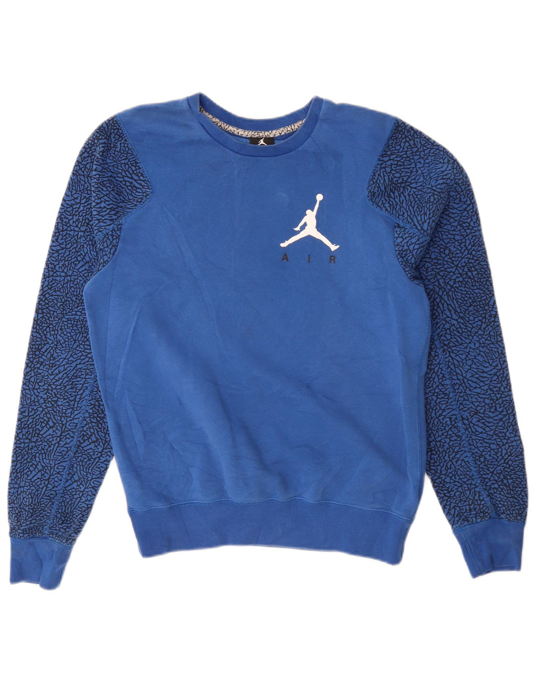 Jordan sweatshirt med abstrakt mønster til mænd, lille blå bomuld