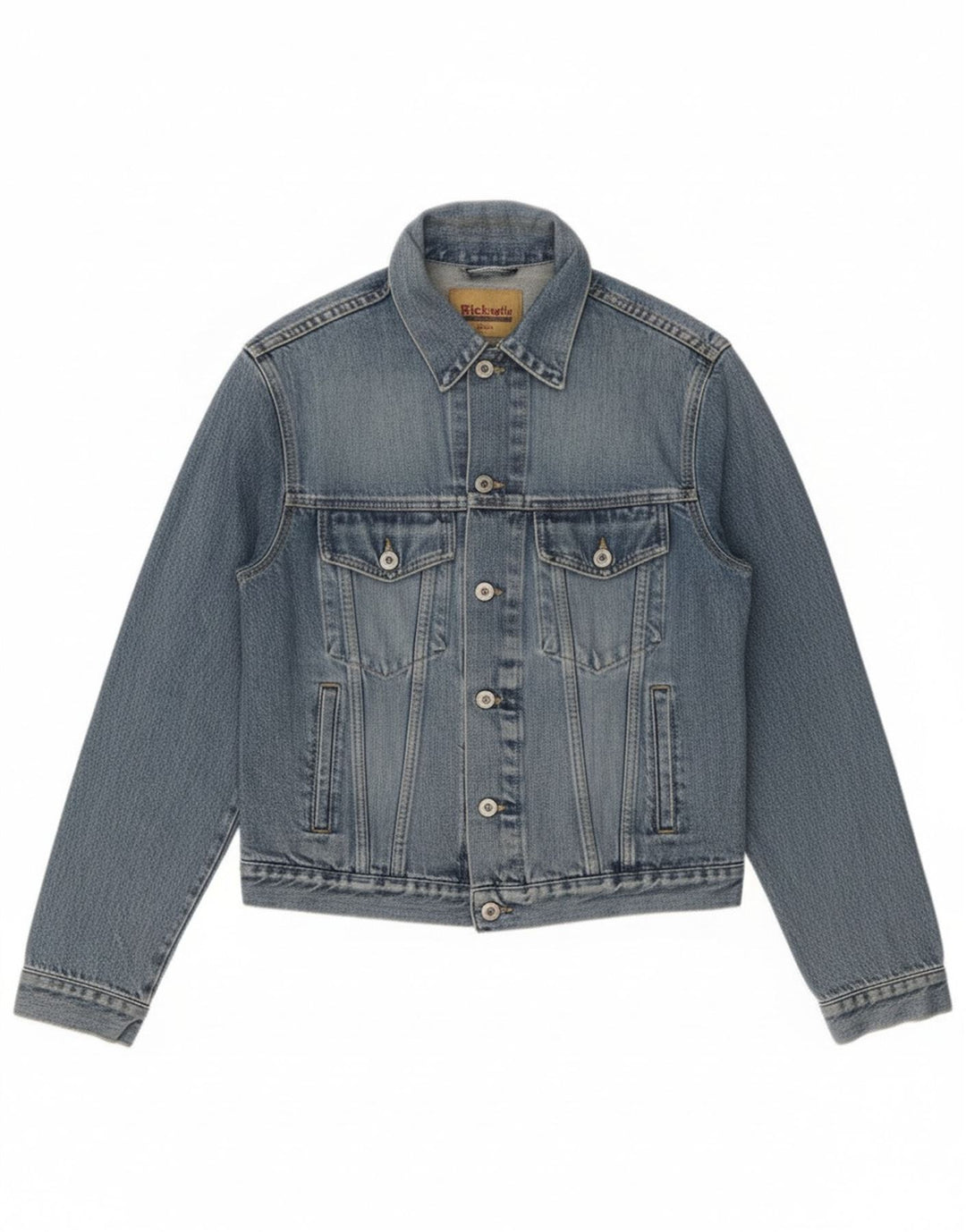 Pickwick Herre denimjakke UK 38 Medium Blue Cotton