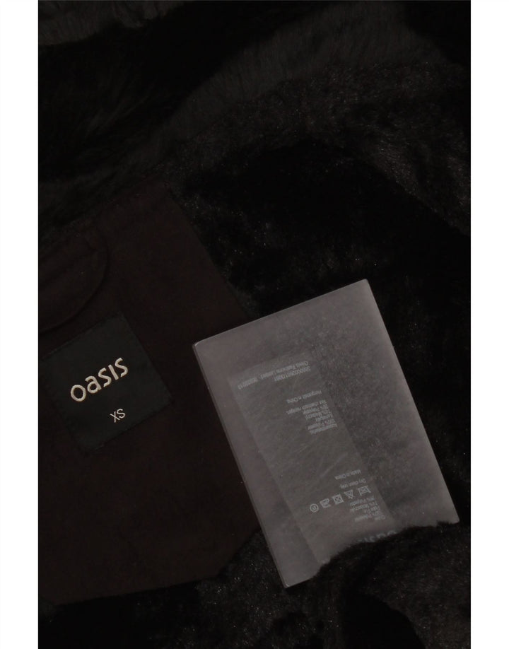 Oasis Sherpa Gilet UK 6 XS sort polyester til kvinder