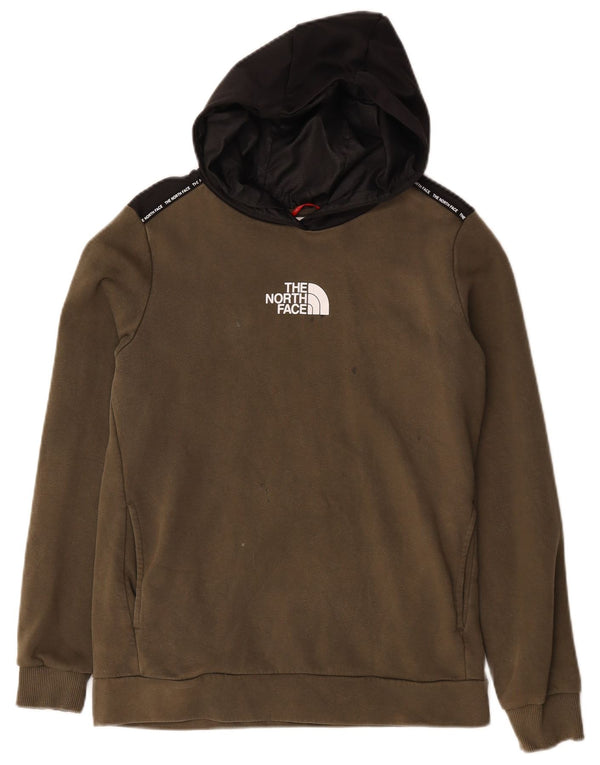 The North Face Boys grafisk hættetrøjetrøje 14-15 år XL Khaki Colourblock