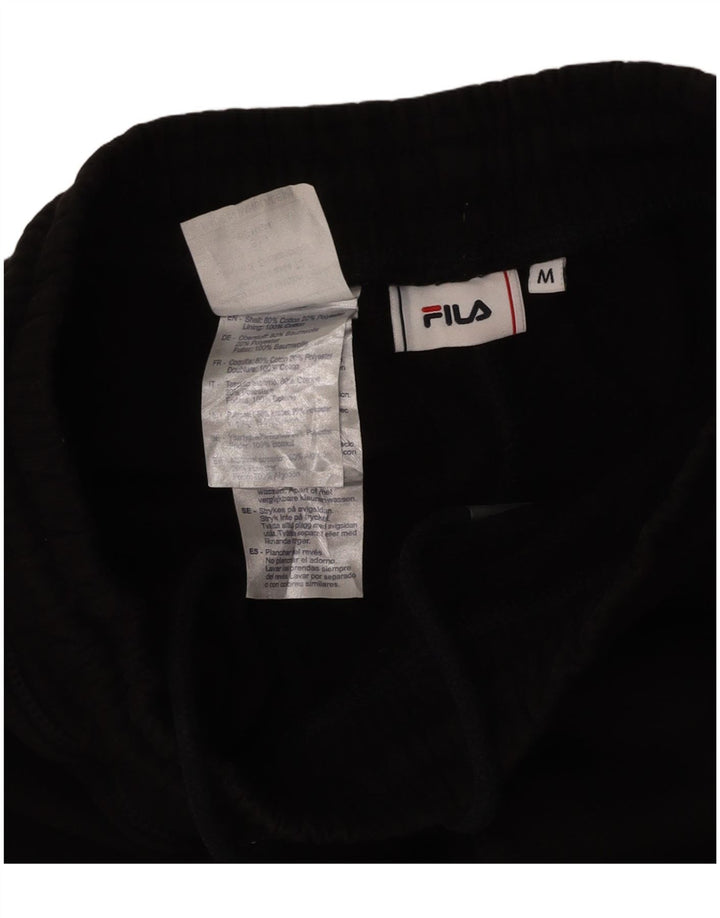 FILA Herre grafisk træningsdragt Bukser Joggers Medium Sort Bomuld