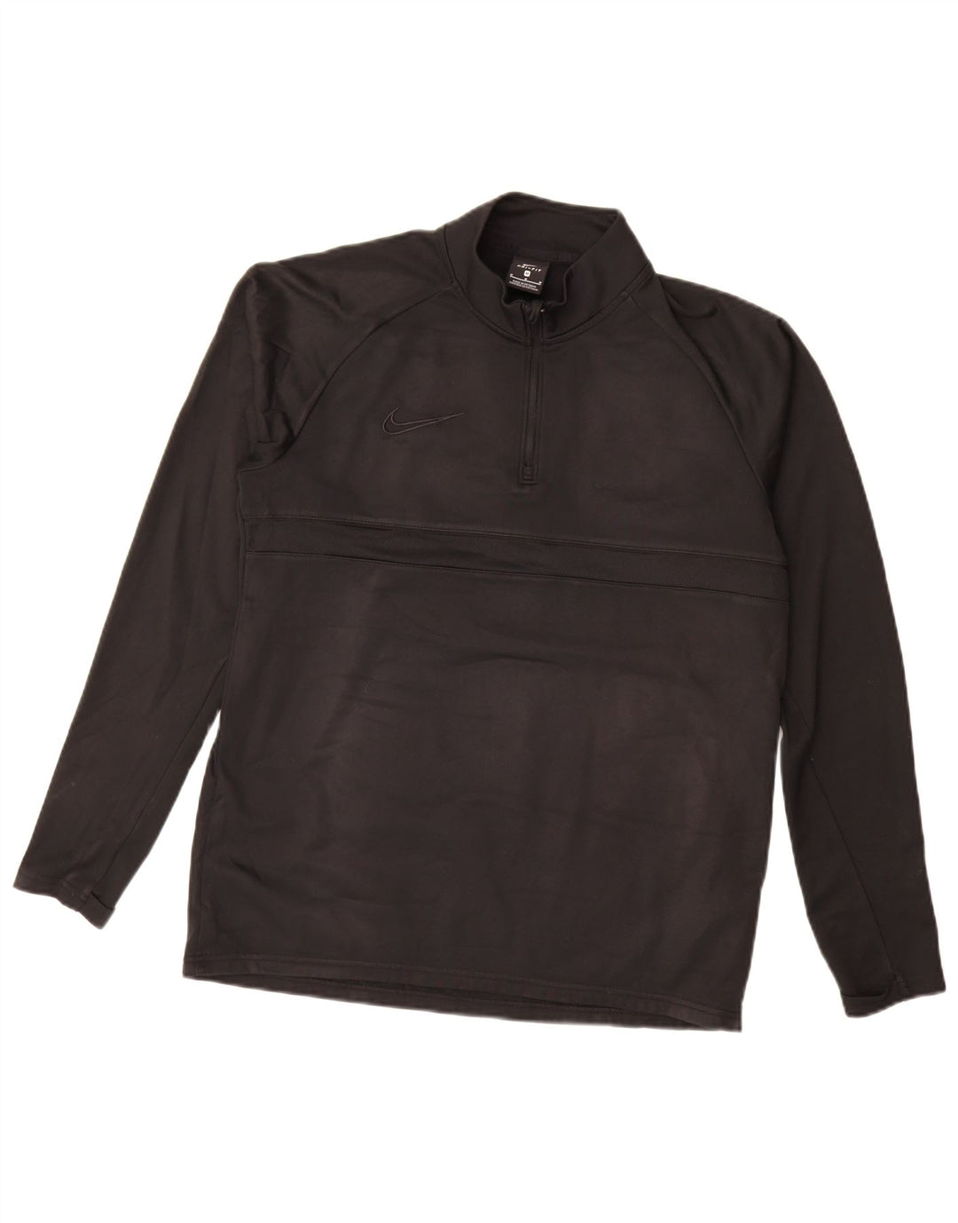 Nike Dri Fit Sweatshirt med lynlås til mænd mellem sort polyester