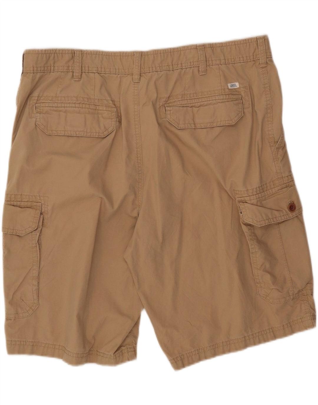 Izod Herre Cargo Shorts W40 XL Beige Bomuld
