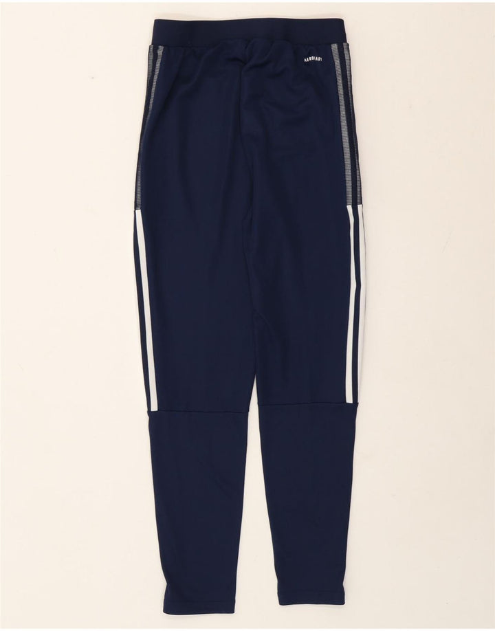 Adidas Aeroready Tracksuit Bukser til kvinder UK 8 Small Navy Blue Polyester
