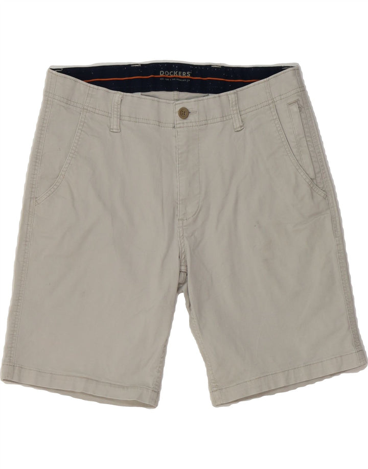 DOCKERS Mens Chino Shorts W34 Large Grey Cotton Vintage Dockers and Second-Hand Dockers from Messina Hembry 