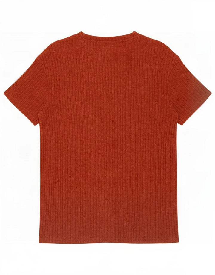 Zara T-Shirt Top UK 14 Medium Brun