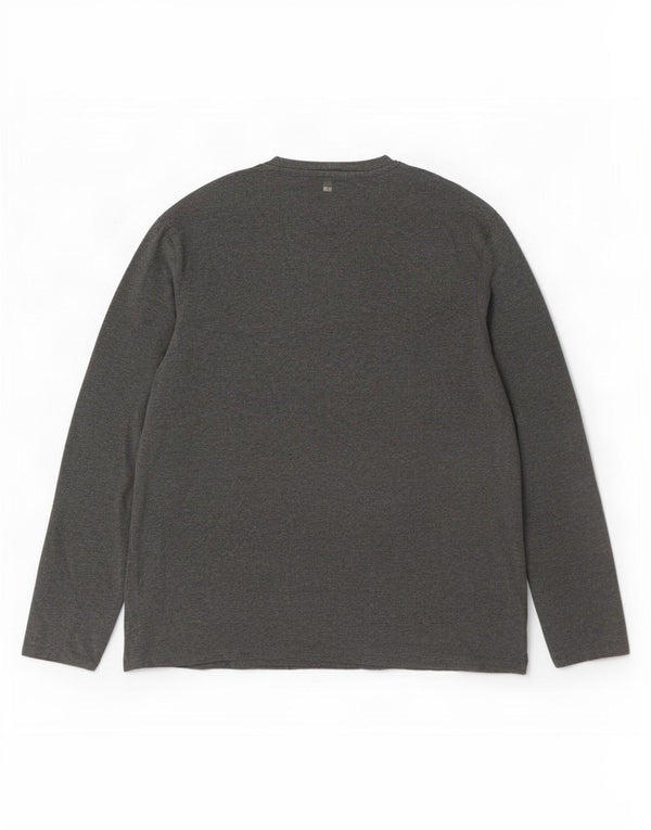 Mountain Warehouse Herre Top Langærmet 2XL Grå Bomuld