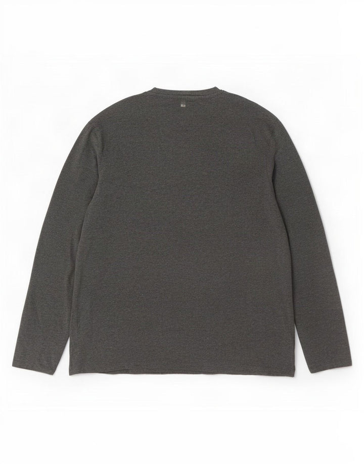Mountain Warehouse Herre Top Langærmet 2XL Grå Bomuld