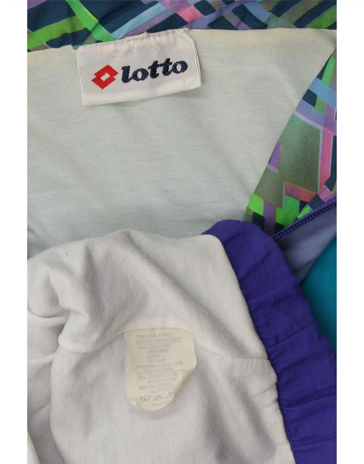 LOTTO Træningsdragt til mænd Topjakke Stor Lilla Colourblock Polyamid