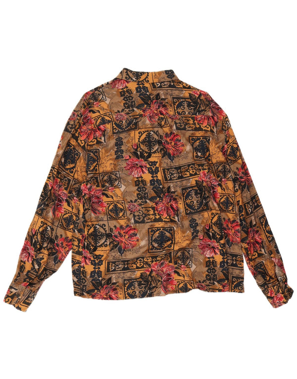 Vintage herreskjorte medium flerfarvet patchwork