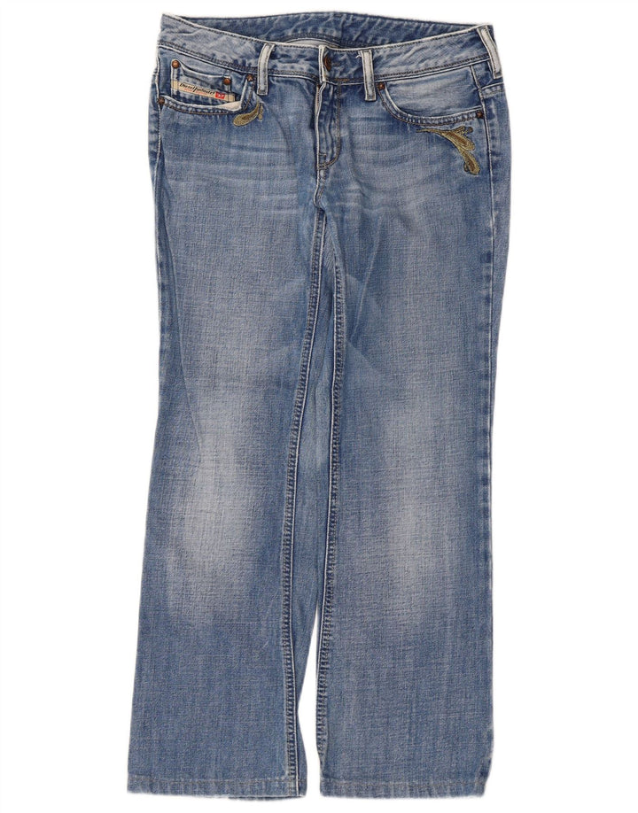 Diesel Dame Bootcut Jeans W30 L27 Blå Bomuld