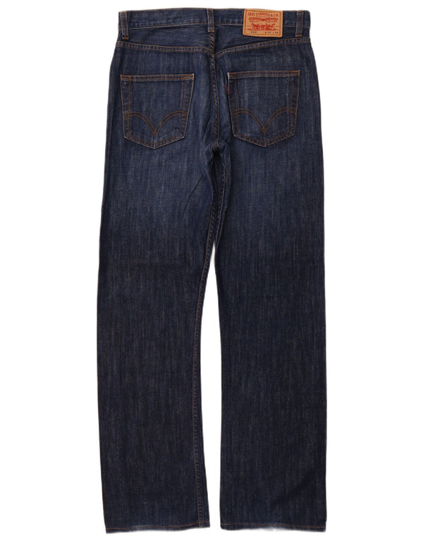 LEVI'S Herre 210 Straight Jeans W32 L34 Marineblå Bomuld