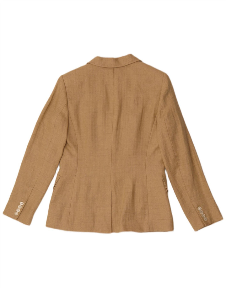 Ralph Lauren Dame 2 Button Blazer Jacket US 8 Medium Beige Sildeben