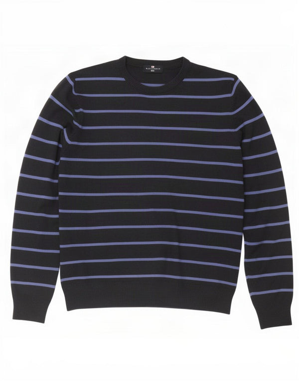 Marks & Spencer Herre Blue Harbor Crew Neck Jumper Sweater Large Navy
