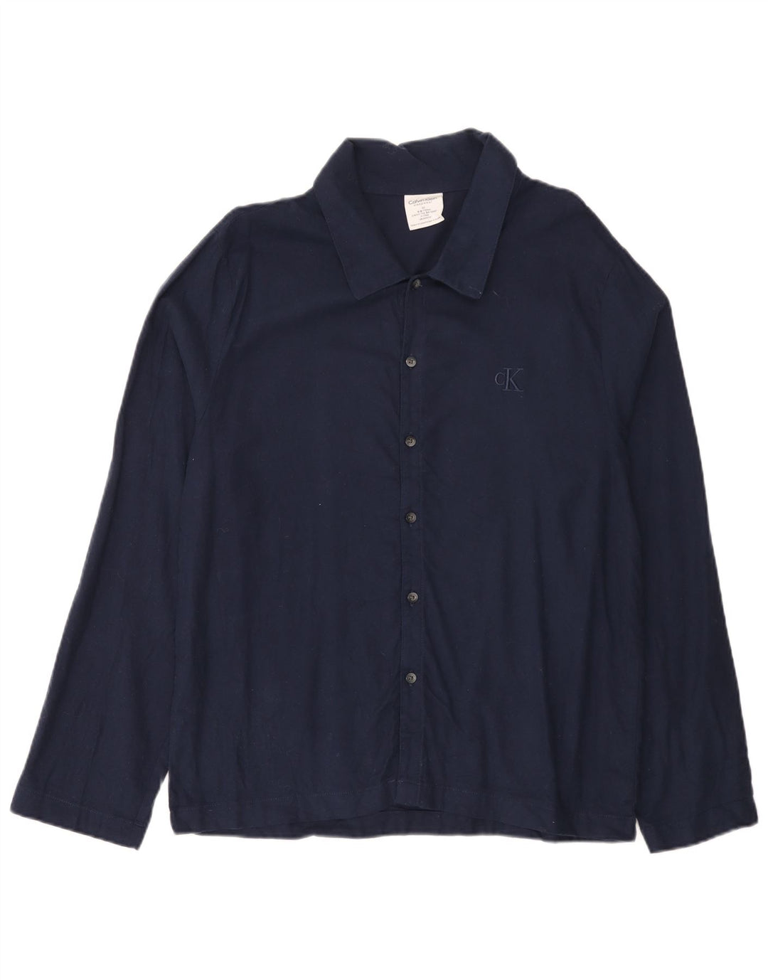 Calvin Klein Herreskjorte Medium Navyblå Bomuld