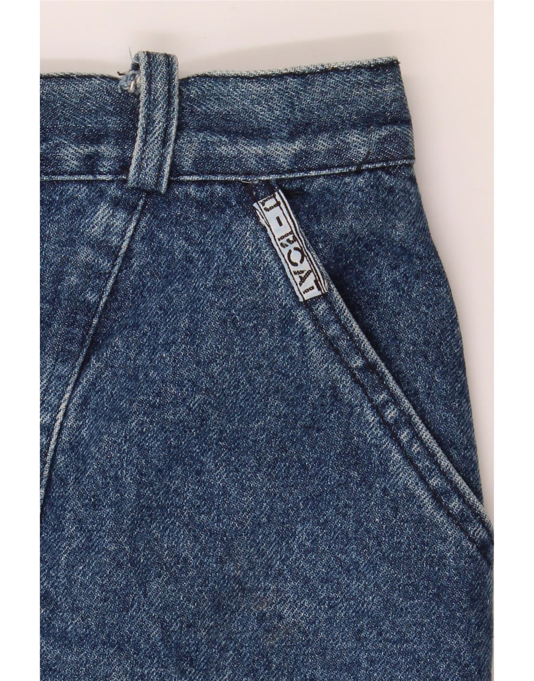 VINTAGE Womens Denim Skirt W28 Medium  Blue Vintage Vintage and Second-Hand Vintage from Messina Hembry 