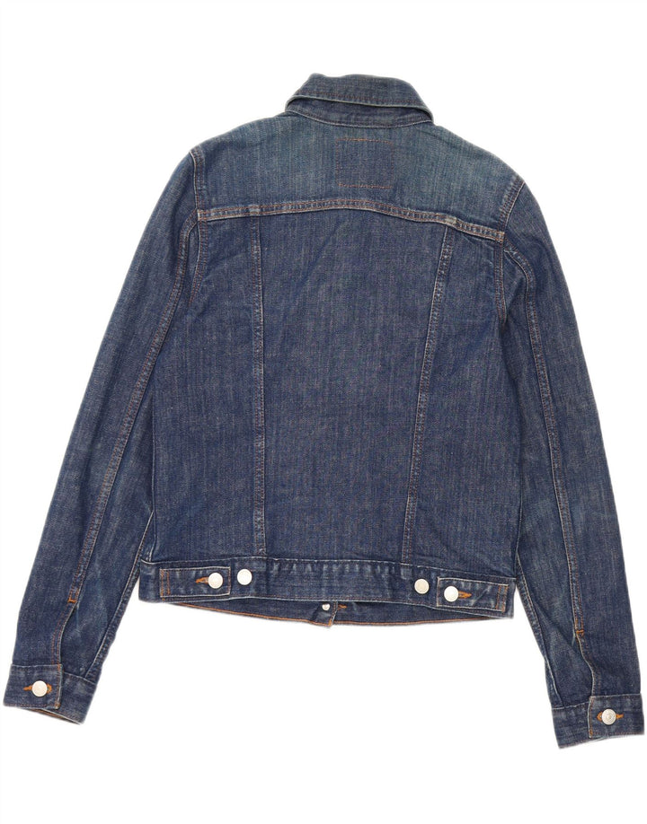 Levi's Dame Crop Denim Jacket UK 12 Medium Blue